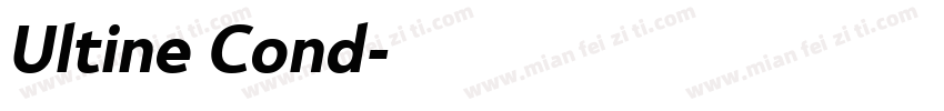 Ultine Cond字体转换